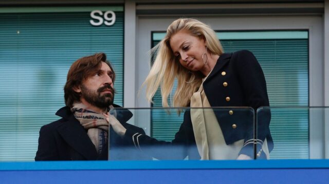 Futbalová ikona „podviedla manželku“ s úžasnou bývalou priateľkou syna majiteľa Andrea Pirlo sa pozerá