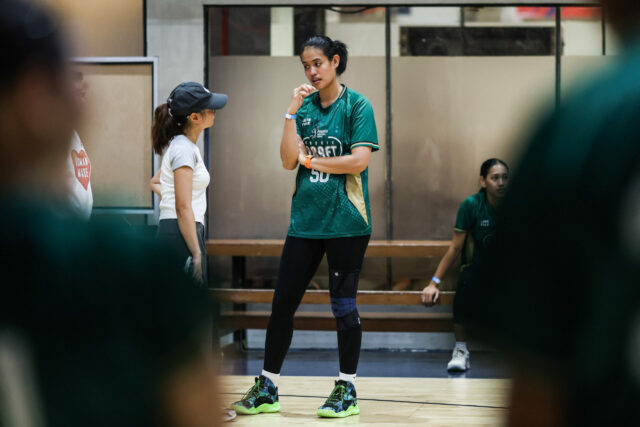 Galérie si ponechávajú otvorené možnosti pre výber najlepších v koncepte Potenciálna najlepšia voľba Alyssa Solomon počas PVL Draft Combine Day 1. Galeries drží najlepšiu voľbu v Drafte.