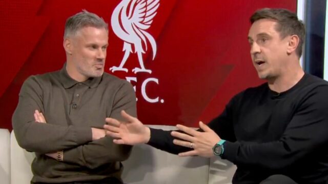 Jamie Carragher a Gary Neville