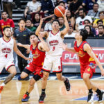 Scottie Thompson z Barangay Ginebra Gin Kings počas zápasu v semifinále PBA Commissioner's Cup 2026 proti Rain or Shine Elasto Painters