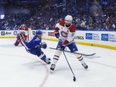 Habs edge Lightning v hre 7 o prvé víťazstvo v sérii play-off od roku 21 NHL: Play-off o Stanley Cup - Montreal Canadiens v Tampe Bay Lightning