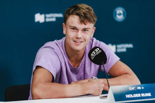 Cincinnati Open 16. kolo: Francis Tiafoe V. Holger Rune Holger Rune je videný počas zápasu 16. kola na Cincinnati Open v Mason, Ohio, 13. augusta 2025. Mason Ohio Spojené štáty PUBLICATIONxNOTxINxFRA Copyright: xJasonxWhitmanx pôvodný názov súboru:whitman-cincinna250813_np2D8.jpg