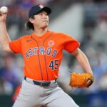 Houston Astros hodil kombinovanú nepriamu zásahu 9-0 nad Texas Rangers
