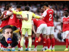 Hviezdu Arsenalu Bukayo Saka chválil učenec Gary Neville Hviezdu Arsenalu Bukayo Saka chválil učenec Gary Neville