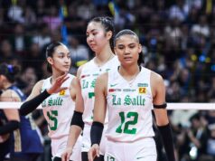 Hviezdy La Salle vychádzajú z bazéna Alas Pilipinas po behu UAAP FILE – Hviezdy La Salle Angel Canino, Amie Provido a Shevana Laput sa nepripájajú k Alas Pilipinas na AVC Women's Cup.