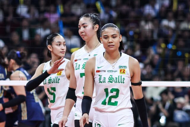 FILE – Hviezdy La Salle Angel Canino, Amie Provido a Shevana Laput sa nepripájajú k Alas Pilipinas na AVC Women's Cup. 