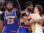 Hviezdy NBA dostali OBROVSKÉ pokuty po divokej bitke v play-off Knicks-Hawks, ktorá zrazila rozhodcu na zem