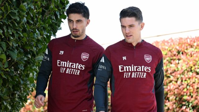 Viktor Gyokeres a Kai Havertz by mohli spolu nastúpiť za Arsenal proti Evertonu