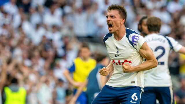 Joao Palhinha strelil v tejto sezóne za Tottenham niekoľko kľúčových gólov vrátane víťazného v poslednom zápase Premier League proti Evertonu.