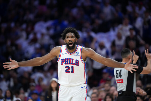 Joel Embiid 76ers vs Knicks Game 3 Playoffs NBA