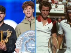John McEnroe a Bjorn Borg povedali, že dnes budú súťažiť s „nadčlovekom“ Carlosom Alcarazom a Jannikom Sinnerom. John McEnroe a Bjorn Borg povedali, že dnes budú súťažiť s „nadčlovekom“ Carlosom Alcarazom a Jannikom Sinnerom.