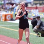Južná časť atletiky: Braelyn Combe tri rašeliny