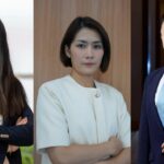 Predstavitelia Karate One-Youth League Manila (z LR): Rakúšanka Sabrina Weiss, Vietnamka Nguyen Hoang Ngan a Číňanka Ma Junting.