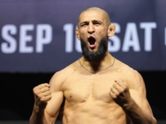 Khamzat Chimaev zdieľa zábery zo zápasu so Seanom Stricklandom Khamzat Chimaev zdieľa zábery zo zápasu so Seanom Stricklandom
