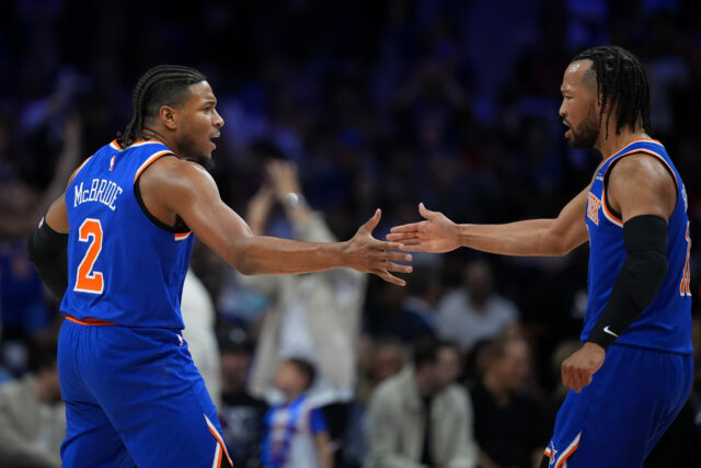 McBride Jalen Brunson Knicks vs 76ers Game 4 Playoffs NBA