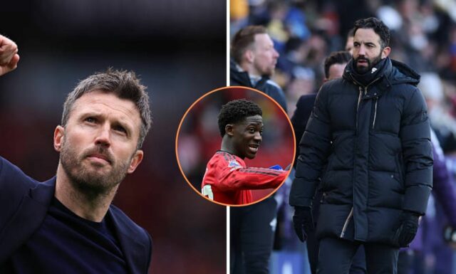 Kobbie Mainoo mieri nenápadne na Rubena Amorima, zatiaľ čo hviezda Manchestru United chváli Michaela Carricka po víťazovi Liverpoolu
