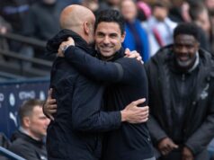 Koľko bodov potrebuje Arsenal na to, aby vyhral titul v Premier League po tom, ako sa Man City pošmykne Mikel Arteta