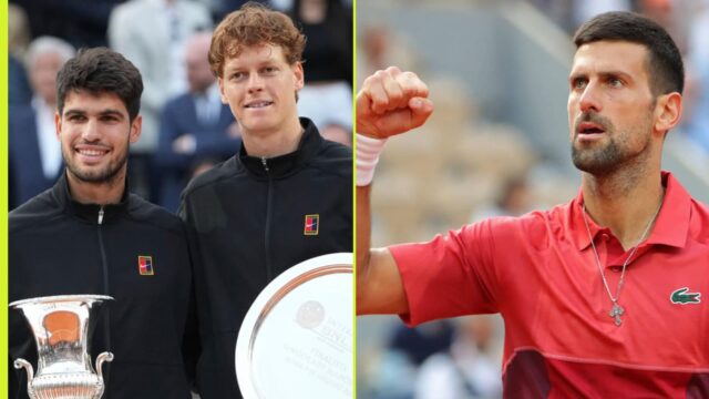 Koľko bodov strácajú Jannik Sinner, Carlos Alcaraz, Novak Djokovič?

