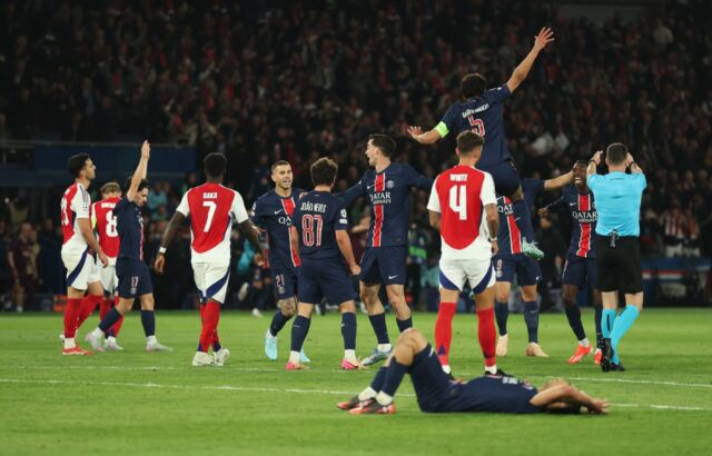 Kombinovaná jedenástka PSG-Arsenal: Doué alebo Saka? Pacho alebo Saliba? Neves alebo Ødegaard?
