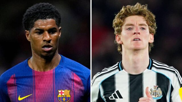 Krídelník Man Utd bol ovplyvnený tým, ako sa Barcelona rozhodla získať Anthonyho Gordona z Newcastlu
