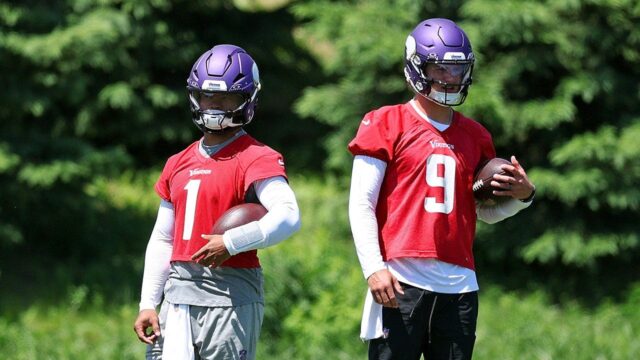 Kyler Murray, JJ McCarthy dávajú kontrastné odpovede o miestnosti Vikings Kyler Murray, JJ McCarthy dávajú kontrastné odpovede o miestnosti Vikings QB