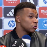 Kylian Mbappe v rozhovore s novinármi