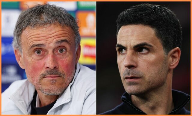 Luis Enrique sa zameriava na manažéra Arsenalu Mikela Artetu
