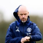Erik ten Hag počas tréningu