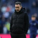 Roberto De Zerbi sa obáva, že boj o zostup z Premier League bude pokračovať až do konca
