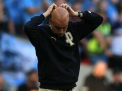 Manchester City nemôže viniť z vyčerpávajúceho programu, ak ponuka na titul nedosiahne, hovorí Guardiola Manchester City nemôže viniť z vyčerpávajúceho programu, ak ponuka na titul nedosiahne, hovorí Guardiola