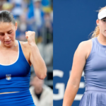 Kvalifikácia o pohár Magda Linette vs Marta Kostyuk – Billie Jean King. Marta Kostyuk z Ukrajiny súťaží v kvalifikácii Billie Jean King Cup, tenisovom zápase dvojhry žien proti Poľsku v PreZero Arena v Gliwiciach, Poľsko, 10. apríla 2026. Gliwice Poľsko PUBLICATIONxNOTxINxFRA Copyright: xMarcinxGolbax originalFilename:golba-magdalin_22Djpg