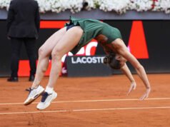 Marta Kostyuk o svojich gymnastických schopnostiach a vysvetľuje, prečo na kurte pózovala so spodnou bielizňou Na snímke Marta Kostyuk a jej tím so spodnou bielizňou Lucky Shorts