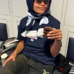 Mary Fowler je na snímke počas osláv Manchestru City po tom, ako vyhrali ženskú superligu