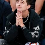 Timothee Chalamet bol headlinerom celebrít na 2. zápase finále Východnej konferencie