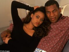 Mike Tyson senzačne tvrdí, že prichytil Brada Pitta so svojou bývalou manželkou v divokom príbehu Boxerská legenda Mike Tyson je na snímke so svojou bývalou manželkou Robin Givensovou v máji 1988.