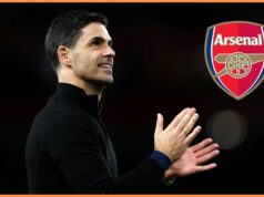 Arsenal chce získať Morgana Rogersa Mikel Arteta oslavoval s rodinou a hráčmi Arsenalu