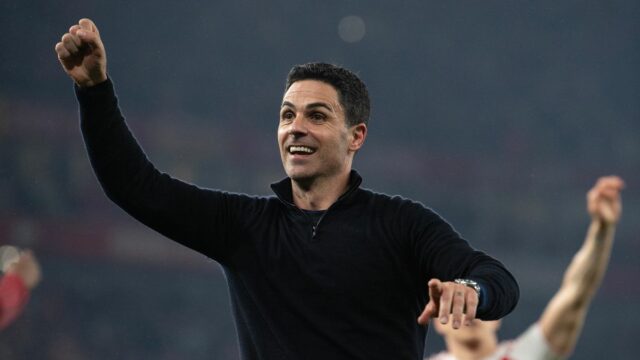 Šéf Arsenalu Mikel Arteta bol kritizovaný za svoje správanie pri víťazstve nad Atleticom Madrid.