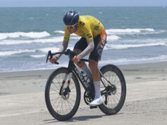 Nikita Šulčenko sa približuje k celkovému víťazstvu Nikita Shulchenco z LCW UAECycling Team v akcii počas Tour of Luzon.