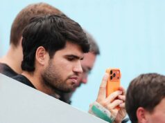 Odkaz Carlosa Alcaraza Marion Bartoliovej pred sledovaním hry jeho brata na Madrid Open Autor fotografie Matthew Stockman/Getty Images