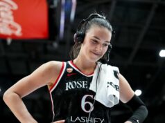 Oheň dychtivý zachvátiť Liberty v treťom stretnutí tímov v sezóne 23. mája 2026; Toronto, Ontario, CAN; Útočníčka Portland Fire Bridget Carleton (6) poskytuje rozhovor po tom, čo porazila Toronto Tempo v Coca-Cola Coliseum. Povinný kredit: Kevin Sousa-Imagn Images