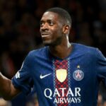 Ousmane Dembele počas zápasu PSG
