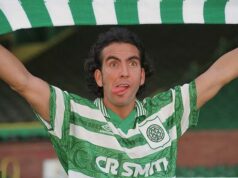 PAOLO DI CANIO 30 ROKOV: Ako svojrázny Talian vymenil San Siro za keltské a zmiešal oslepujúci talent s napínavými záchvatmi hnevu… a zanechal nezmazateľnú stopu v klube Parkhead prostredníctvom zlatých čižiem, remienok a žraločej hlavy! Prestup Paola di Cania do Celticu z AC Miláno v roku 1996 bol pre klub Parkhead veľkým prevratom.