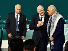 Palestínsky futbalový šéf odmietol izraelské podanie ruky na podujatí FIFA | Izraelsko-palestínsky konflikt Palestínsky futbalový šéf odmietol izraelské podanie ruky na podujatí FIFA | Izraelsko-palestínsky konflikt