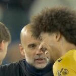 Pep Guardiola bol videný, ako sa na plný úväzok rozprával s mnohými hviezdami Crystal Palace - menej ako dva týždne predtým, ako hrali s Arsenalom