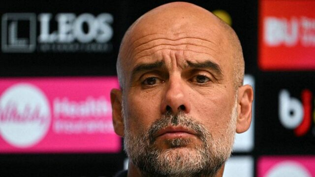 Šéf Man City Pep Guardiola po remíze svojho tímu v Bournemouthe