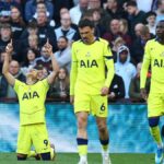 Richarlison oslavuje gól za Tottenham Hotspur