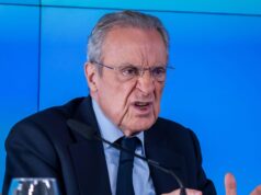 Prezident Realu Madrid Florentino Pérez na tlačovej konferencii stratil plán Prezident Realu Madrid Florentino Pérez na tlačovej konferencii stratil plán
