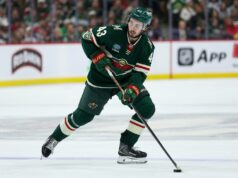 Quinn Hughes otvára predĺženie zmluvy s Wild NHL: Play-off o Stanley Cup-Colorado Avalanche v Minnesote Wild