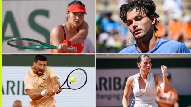 Raducanuove slzy, Djokovičove posmešky - 1. kolo francúzskych otvorených dverí
