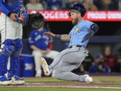 Rays OF Jake Fraley (hernia) pristane na 10-dňovej IL MLB: Tampa Bay Rays v Toronte Blue Jays